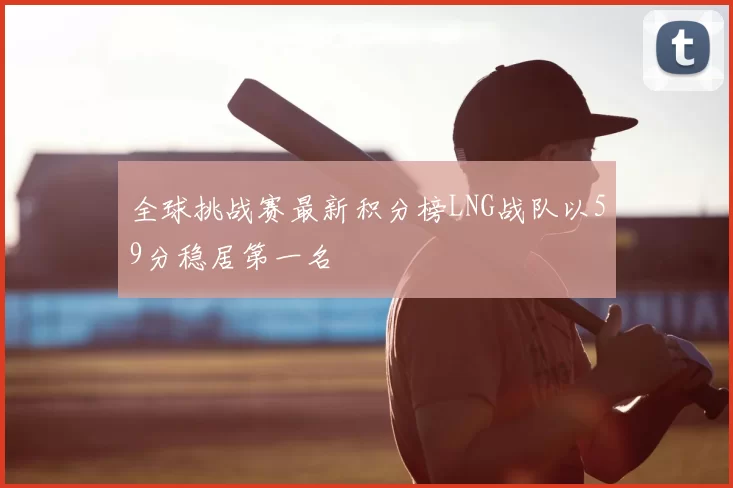 全球挑战赛最新积分榜LNG战队以59分稳居第一名