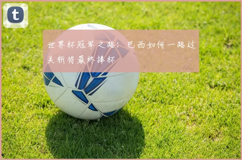 世界杯冠军之路:巴西如何一路过关斩将最终捧杯
